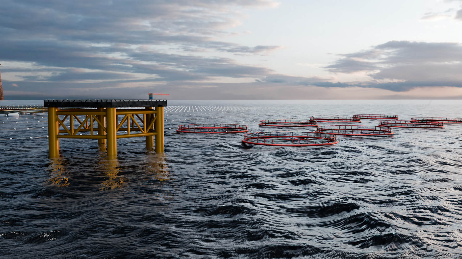 Offshore booster or converter station